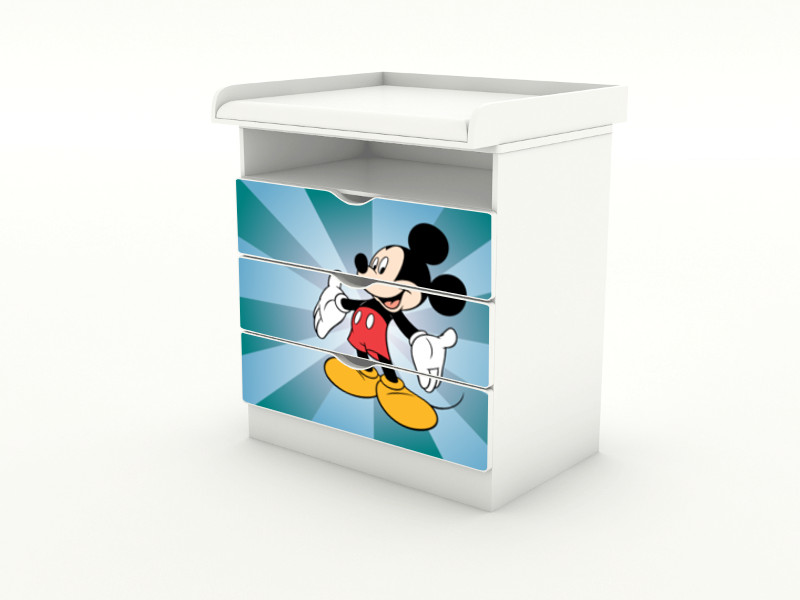 Becks komoda s odnímateľným prebaľovacím pultom Mickey